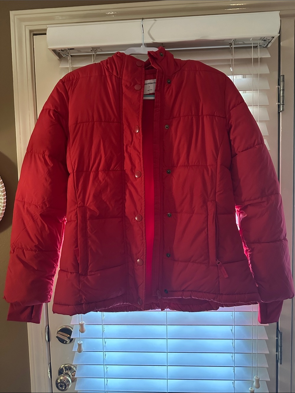 Amazon Essentials Red Puffer Jacket